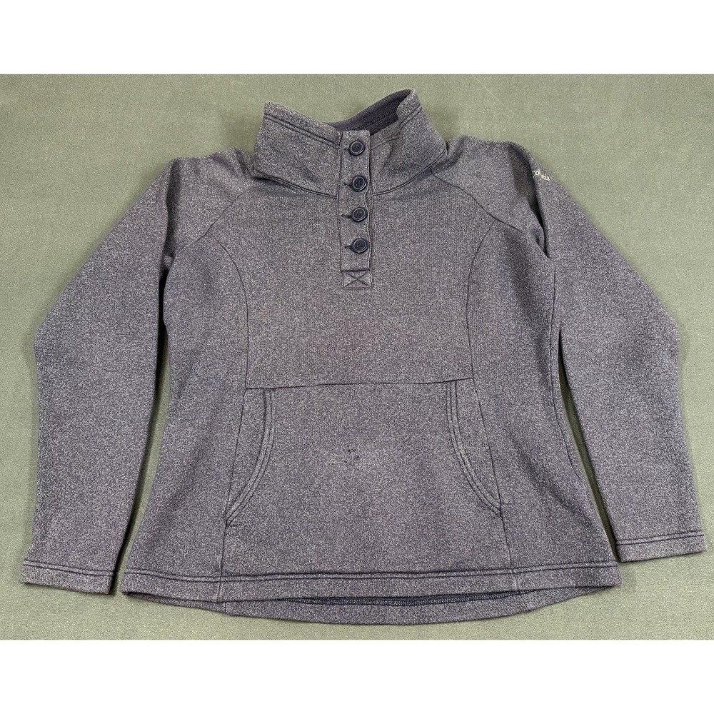 Columbia Sweater Womens Size Large Mock Neck Cozy Outdoor Hiking Cotton Blend